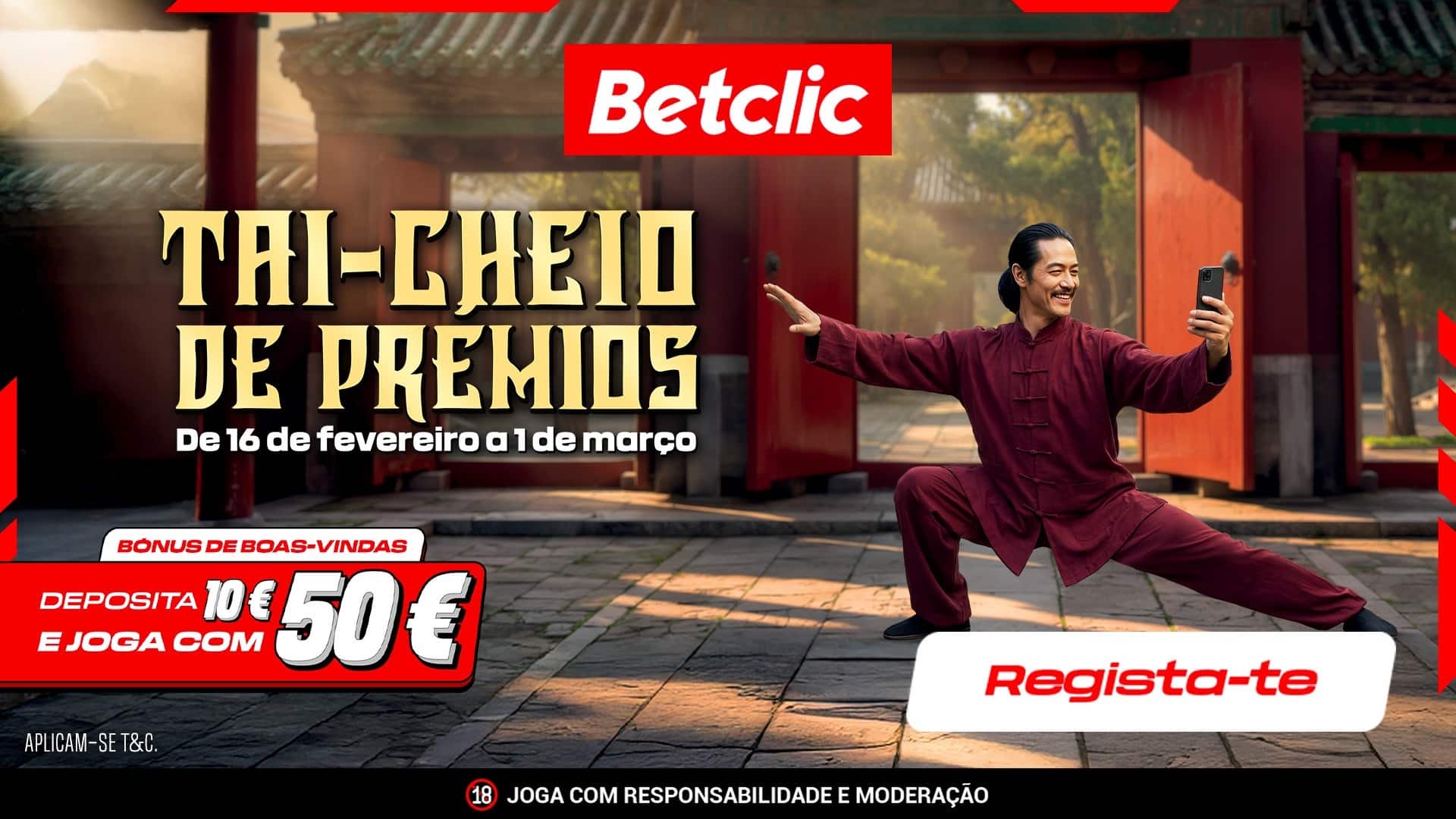 Tai-Cheio de Prémios: Promoção da Betclic