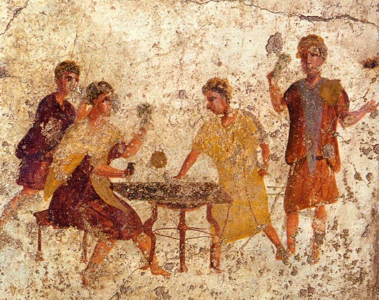 Pintura rupestre em Pompeia