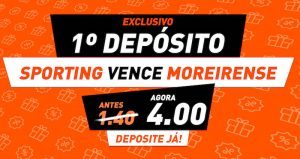Bet.pt com promoção exclusiva para o Moreirense - Sporting