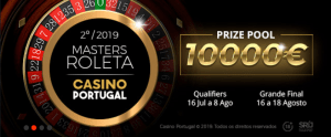 Casino Portugal oferece 10.000€ em prémios em nova edição do Torneio Masters de Roleta