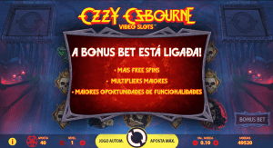 Ozzy Osbourne Video Slot Bonus Bet