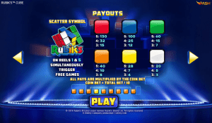 Rubik's Cube slot machine simbolos altos