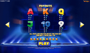 Rubik's Cube slot machine simbolos baixos